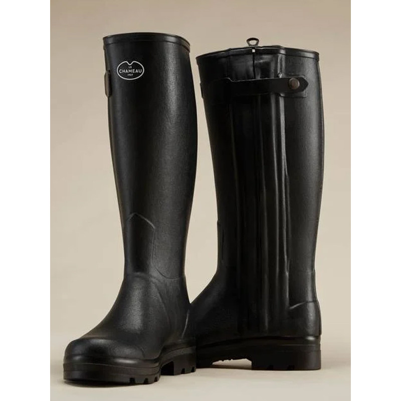 Bottes Chasseur doublées en néoprène homme noir Le Chameau