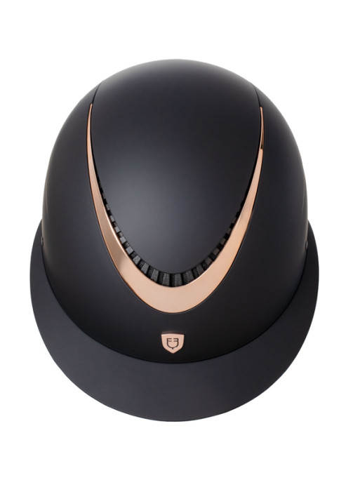 Casque avec cadre brillant et large visière Equestro