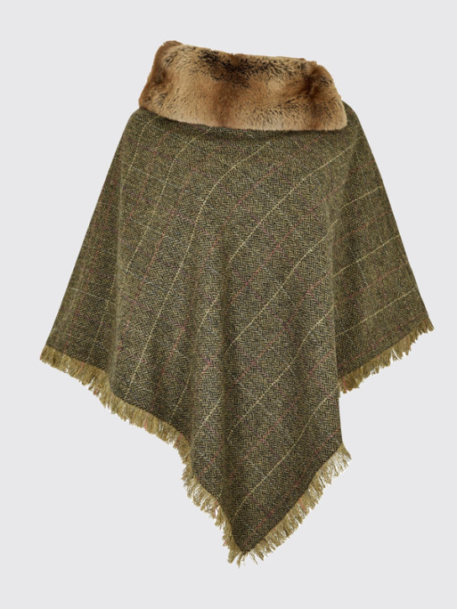 Poncho en tweed Silverfir Dubarry