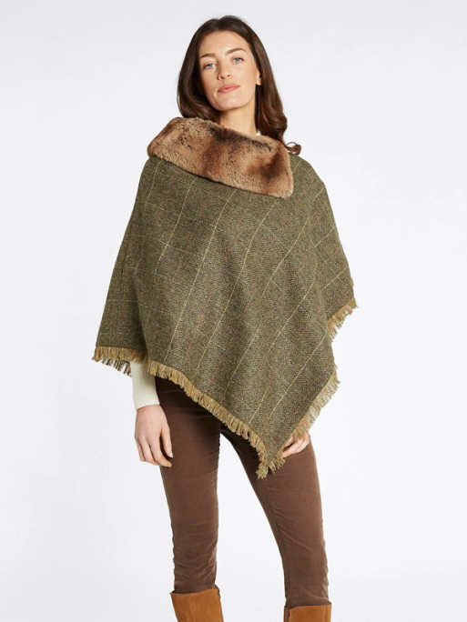 Poncho en tweed Silverfir Dubarry