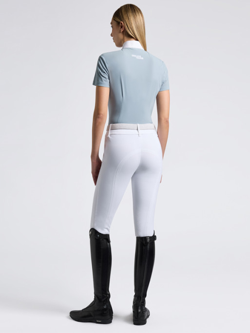 Polo de concours Perforated Jersey Inserts SS25 Cavalleria