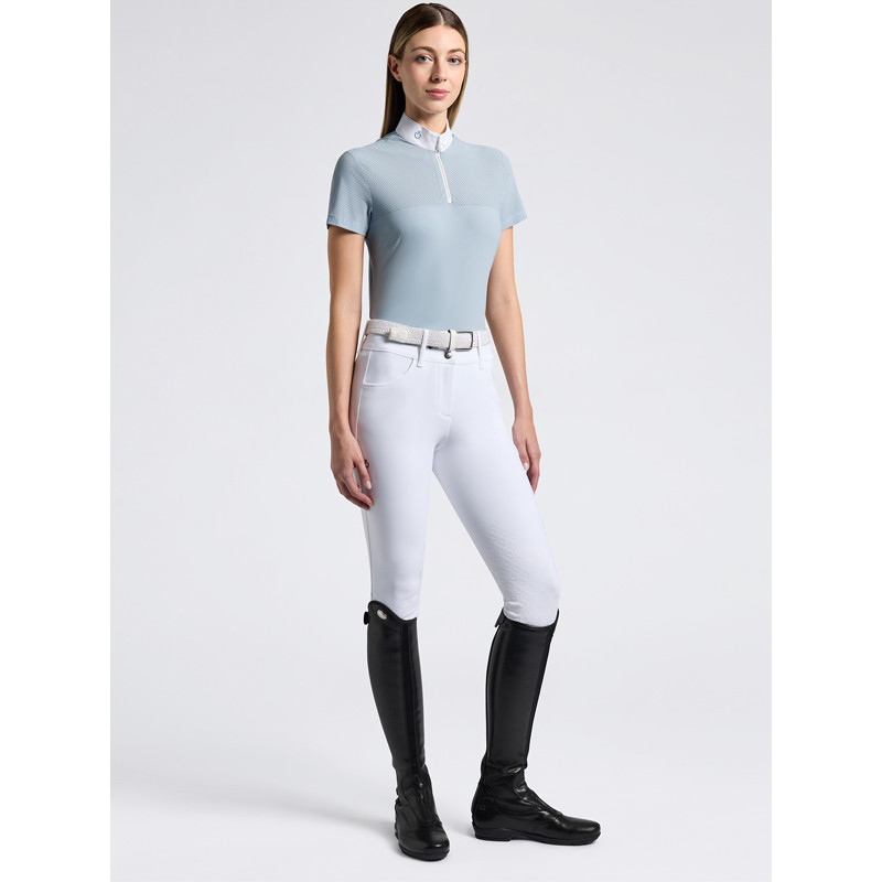 Polo de concours Perforated Jersey Inserts SS25 Cavalleria