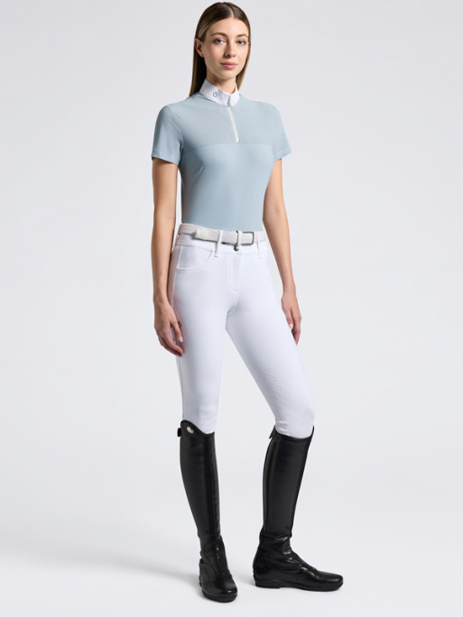 Polo de concours Perforated Jersey Inserts SS25 Cavalleria