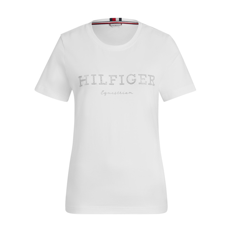 T-shirt Belmont Rhinestone SS25 Tommy Hilfiger Equestrian