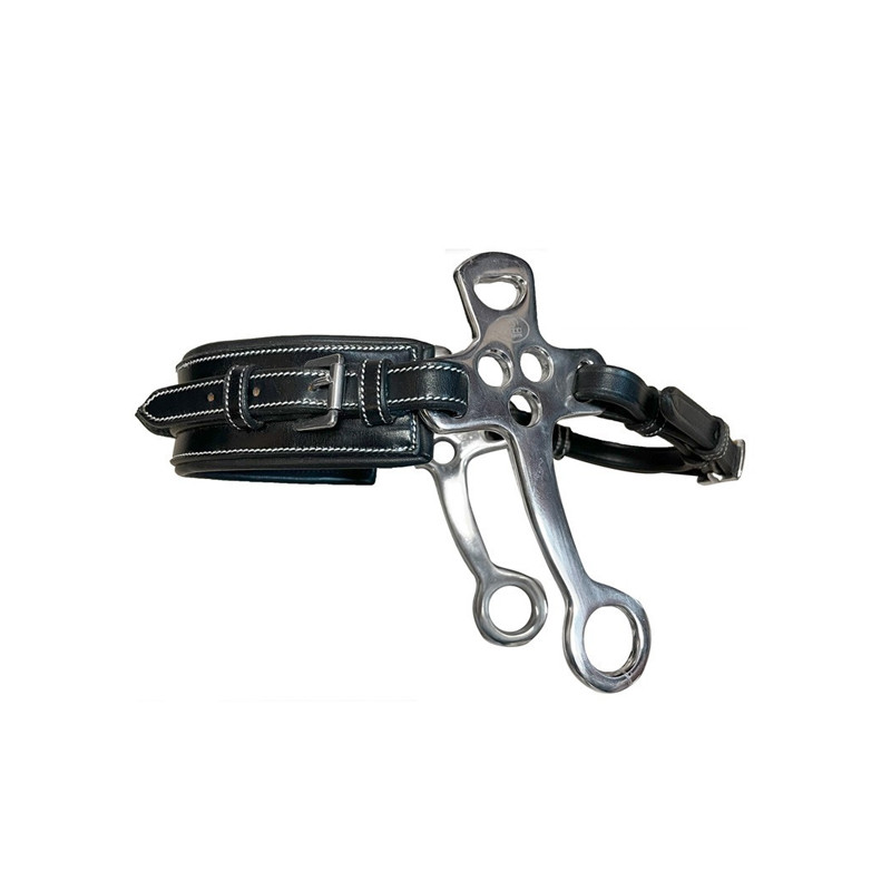 Hackamore poney branches courtes et plates nez rectangulaire Jump'In