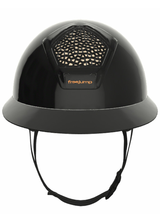 Casque Voronoï sans protection temporale black glossy visière longue Freejump (vendu sans la mousse)