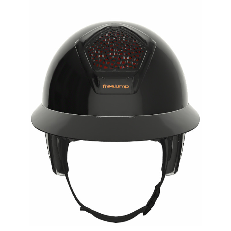 Casque Voronoï full protection black glossy visière longue Freejump (vendu sans la mousse)