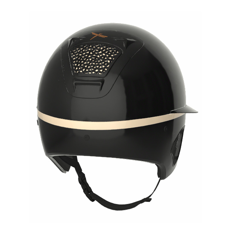 Casque Voronoï full protection black glossy visière longue Freejump (vendu sans la mousse)