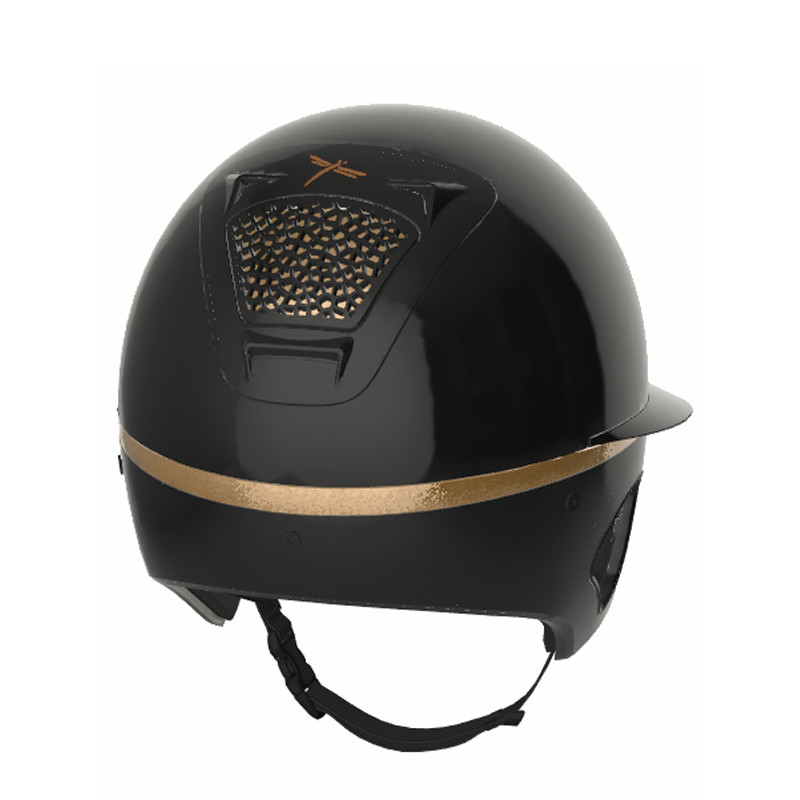 Casque Voronoï full protection black glossy visière longue Freejump (vendu sans la mousse)