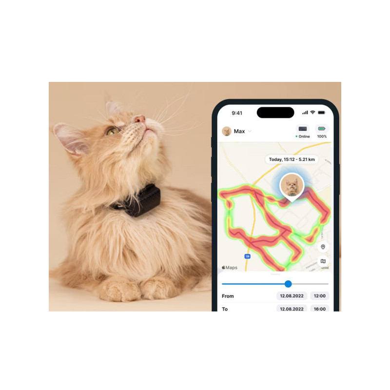 Traceur GPS connecté Cat Mini Tractive