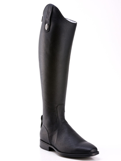 Bottes Amabile cuir grainé sans lacets noir De Niro