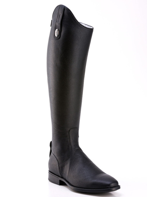 Bottes Amabile cuir grainé sans lacets noir De Niro Bottes Amabile cuir grainé sans lacets noir De Niro