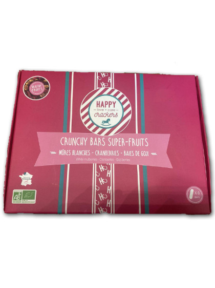 Crunchy Bars Mix Super Fruits Happy Crackers