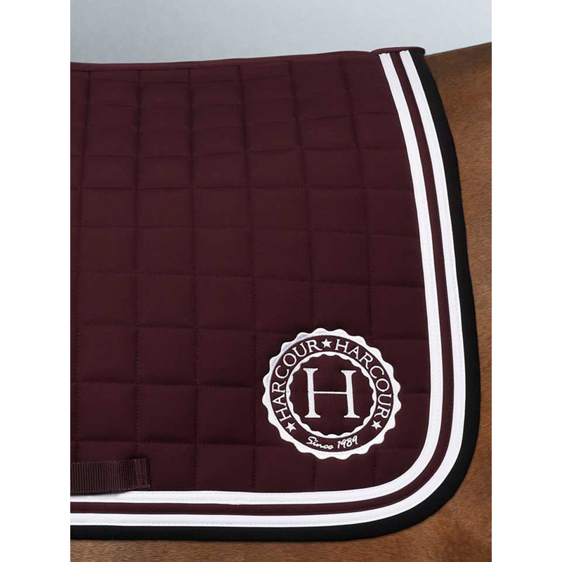 Tapis de selle aubergine