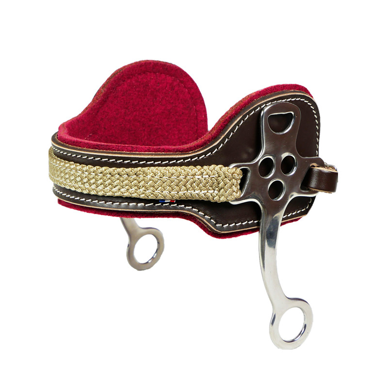 Hackamore en cuir et feutre de laine Ronzon Legend
