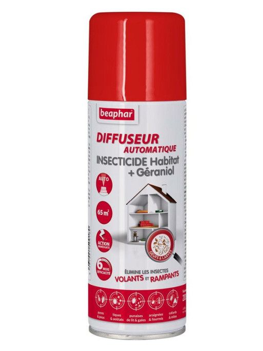 Diffuseur automatique insecticide Habitat 200ml Beaphar Diffuseur automatique insecticide Habitat 200ml Beaphar