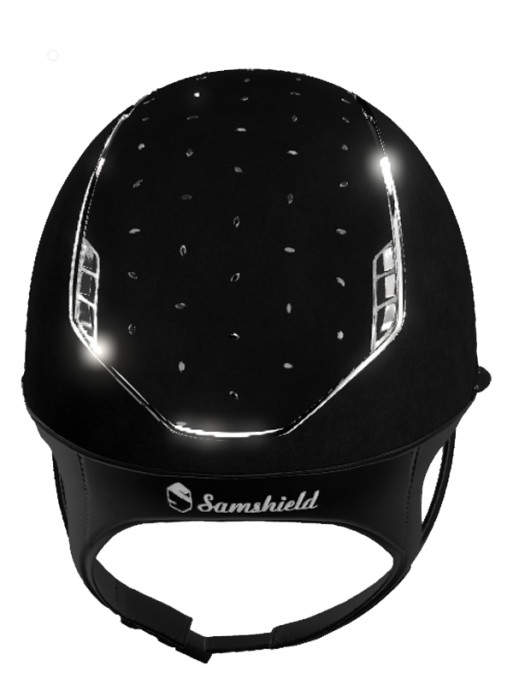 Casque Miss Shield 2.0 Alcantara top et bande Comet Light Samshield (vendu sans la mousse) Casque Miss Shield 2.0 Alcantara top et bande Comet Light Samshield (vendu sans la mousse)