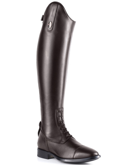 Bottes Amabile cuir lisse avec lacets marron De Niro