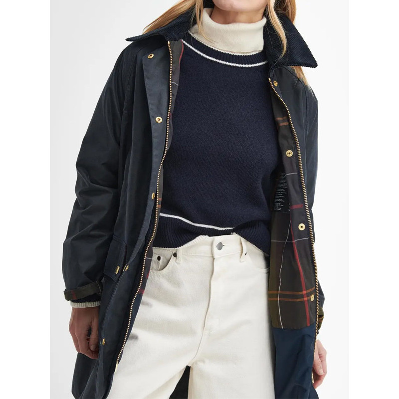 Veste longue cirée Beadnell femme Barbour