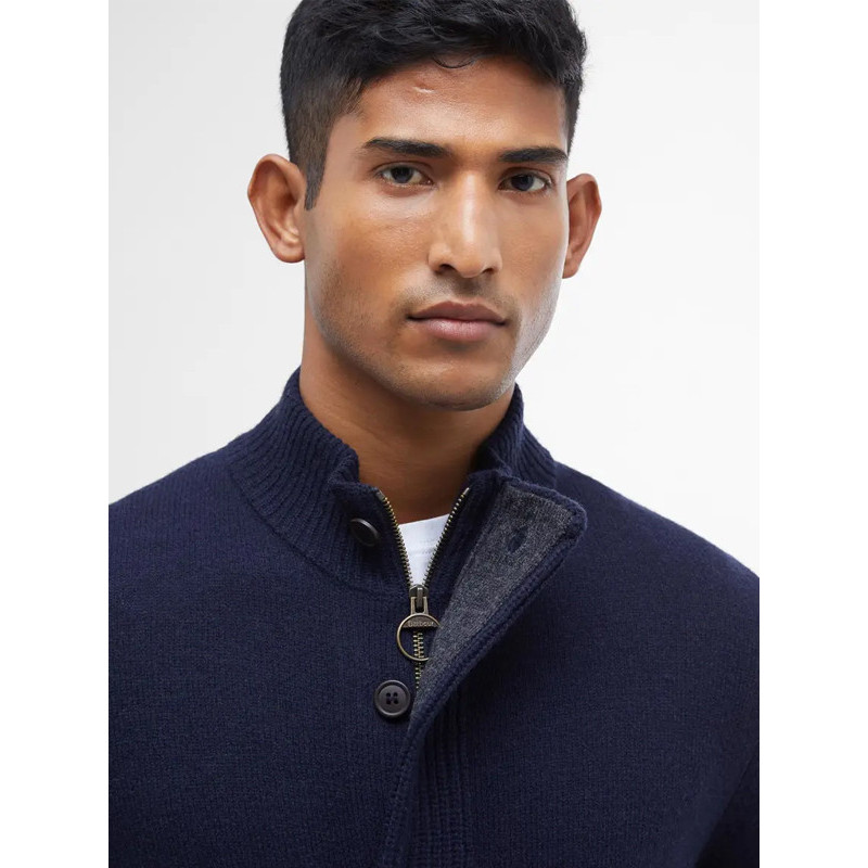 Cardigan Essential Elbow-Patch Barbour