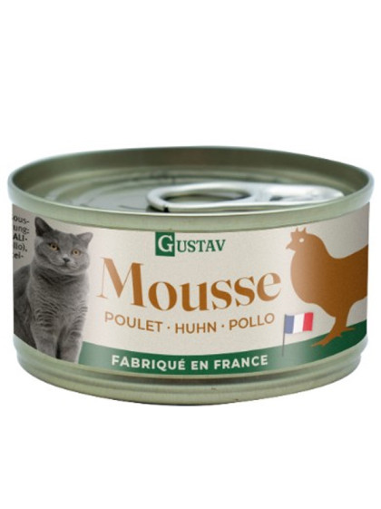 Mousse au boeuf chat 85g Gustav