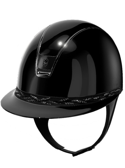 Casque Miss Shield Shadowglossy Flower Swarovski 2.0 Samshield (Mousse obligatoire vendue séparément)
