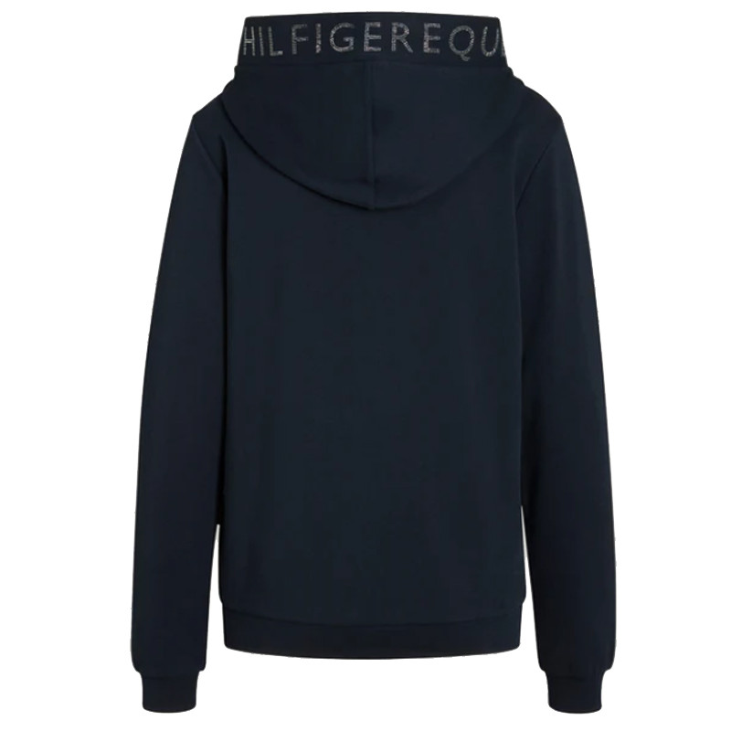 Sweat à capuche Laurens à strass rhinestone FW25 Tommy Hilfiger Equestrian