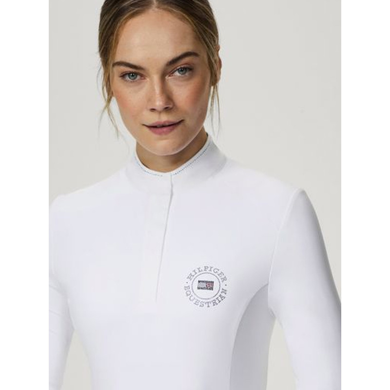 Polo de concours manches longues Taylor Rhinestone FW25 Tommy Equestrian Hilfiger