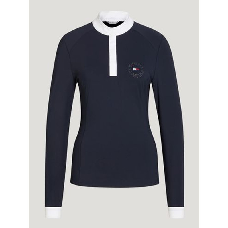 Polo de concours manches longues Taylor Rhinestone FW25 Tommy Equestrian Hilfiger