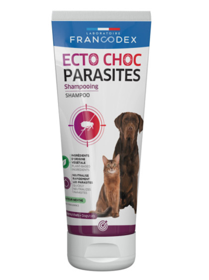 Shampoing antiparasitaire Ecto Choc 200ml Francodex