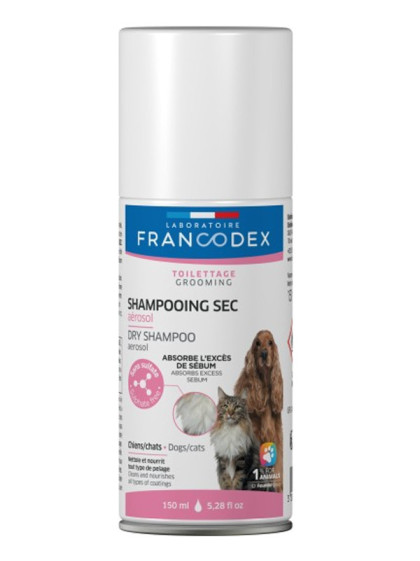 Shampoing sec aérosol 150ml...