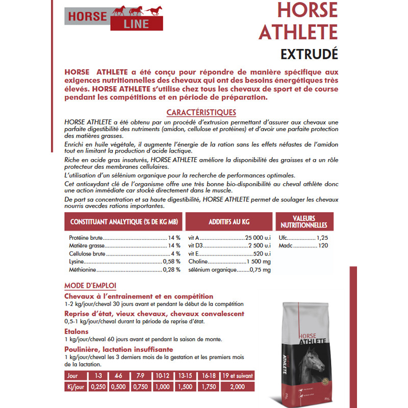 Horse Athlète 20kg Via