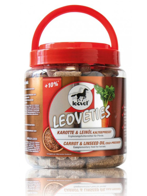 Friandises carotte et huile de lin 1,1kg Leovet