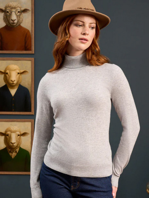 Pull col roulé Clara femme Alan Paine