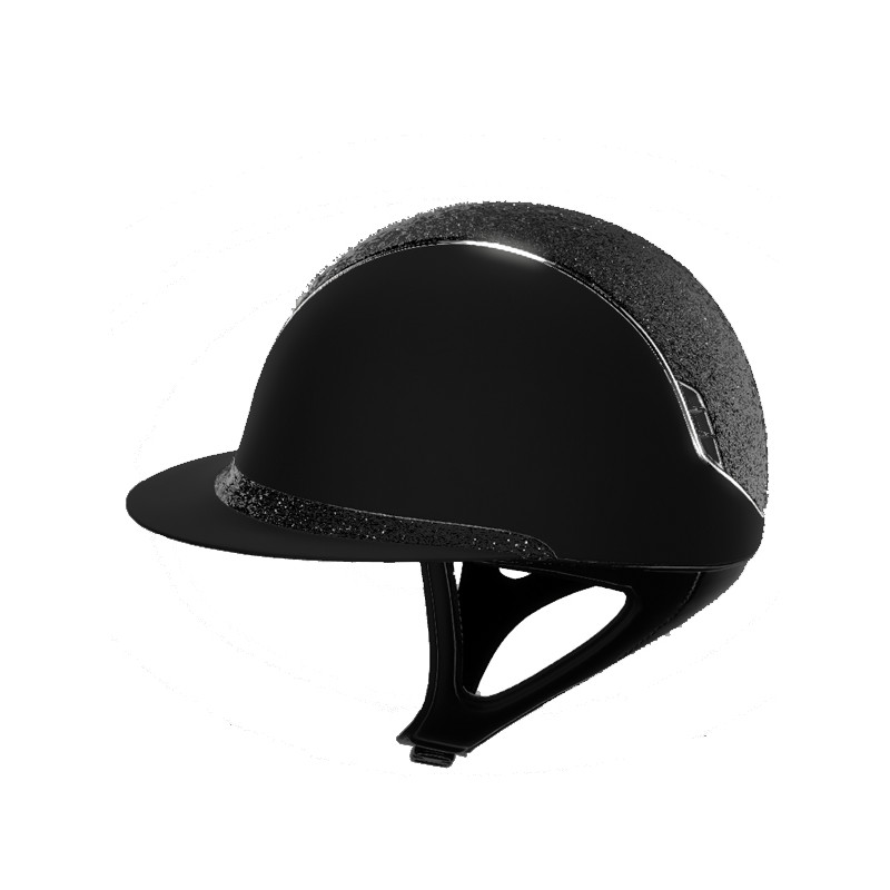 Casque Miss Shield Shadowmatt 2.0 Crystal Fabric Liseré Chrome 