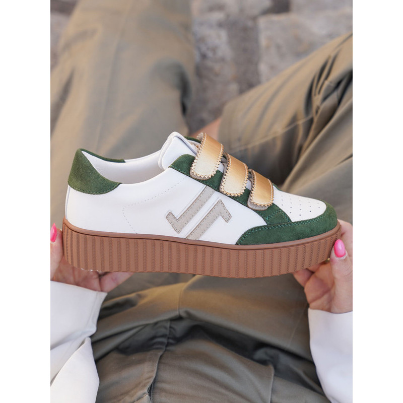 Baskets CL96M kaki gold CL11 Sneakers