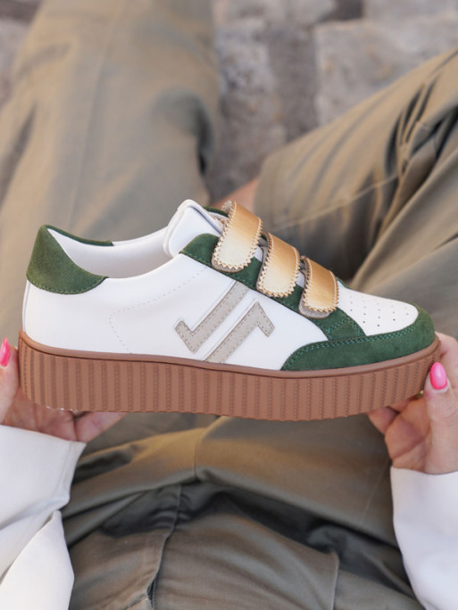 Baskets CL96M kaki gold CL11 Sneakers