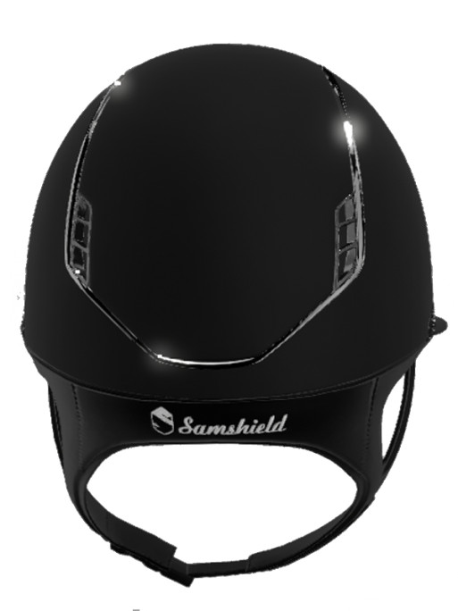 Casque Miss Shield Shadowmatt 2.0 Crystal Fabric Black Swarovski Samshield (vendu sans la mousse)