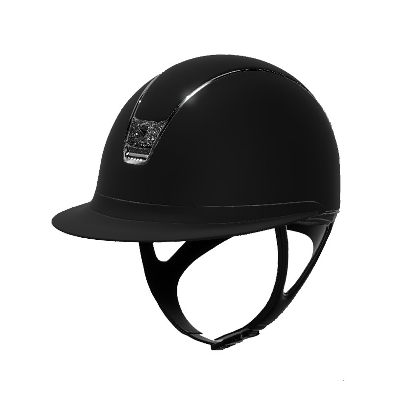 Casque Miss Shield Shadowmatt 2.0 Blason Crystal Fabric Black Samshield