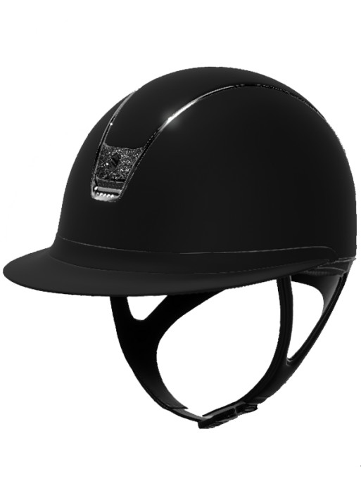 Casque Miss Shield Shadowmatt 2.0 Blason Crystal Fabric Black Samshield