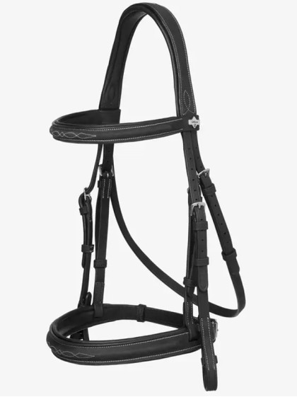 Bridon Hunter surpiqué avec rênes tressées LeMieux