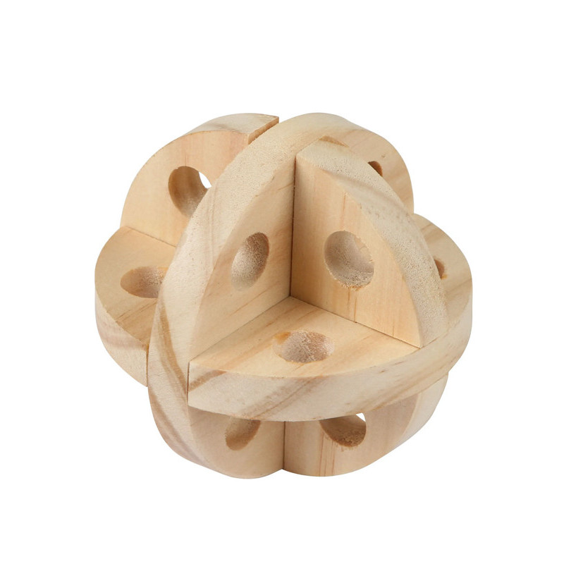 Balle en bois snack pour rongeurs Kerbl