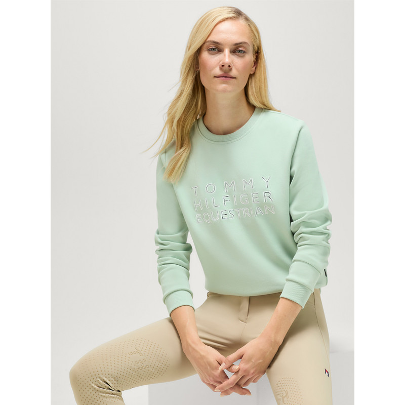 Sweat Belair Rhinestone SS26 Tommy Hilfiger Equestrian