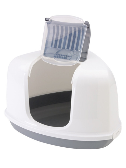 Bac à litière d'angle chat Nestor Corner Savic