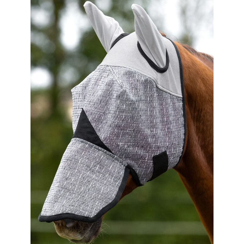 Masque anti-mouches avec protection des oreilles et naseaux Covalliero