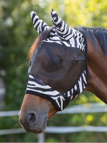 Masque anti-mouches avec oreilles Zèbre Covalliero