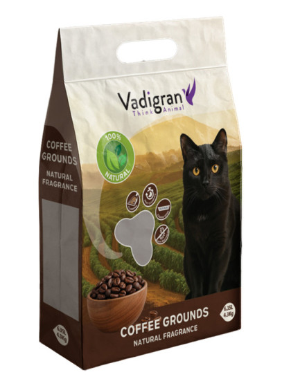 Litière Coffee Grounds 4.3kg - 6L Vadigran