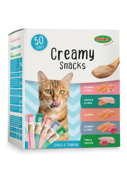 Pack Multi Creamy Snacks Chat x50 750g Bubimex