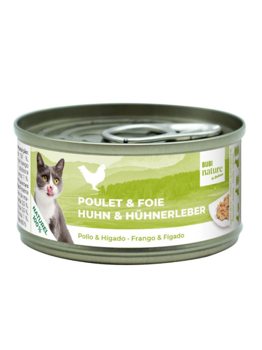 Pâtée Bubi Nature poulet/foie 70g Bubimex