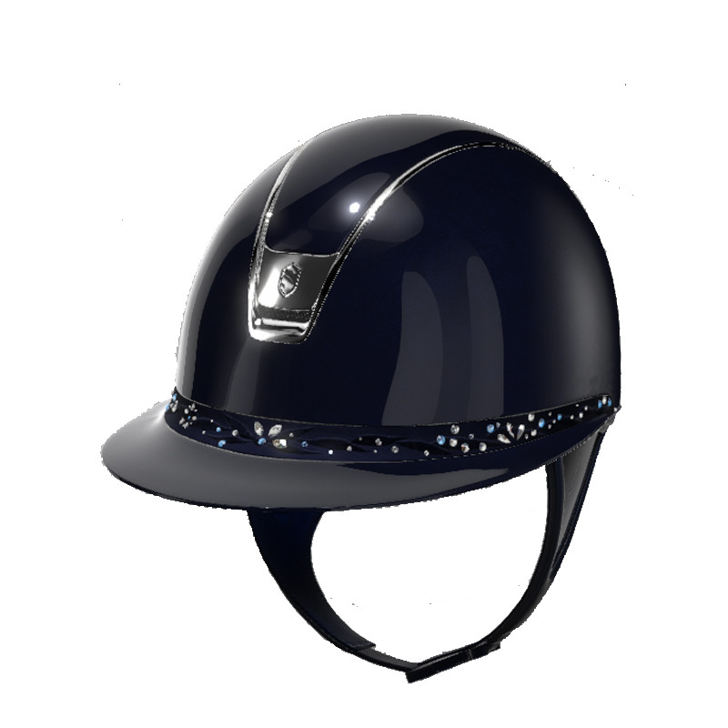 Casque Miss Shield Shadowglossy Flower Swarovski 2.0 Samshield